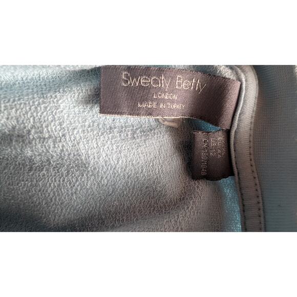 Sweaty Betty Womens After Class Cropped Sweatshirt Sz XL 12 Blue Athleisure - Picture 6 of 7